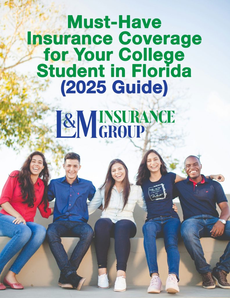 students going to college insurance guide handbook cover